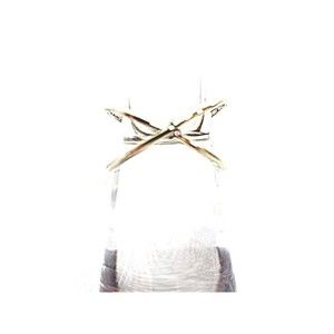 Vintage Gold Criss Cross Ring Size 6 Women's Jewelry